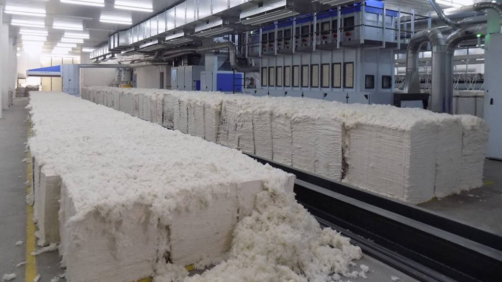 Mega Teks Tekstil Ürünleri İmalat A.Ş.'nin üretim hattından bir görüntü.
